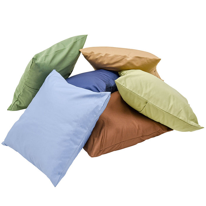 Natural & Calm Colors Classroom Pillows | Set of 6 Soft 17" Cushions