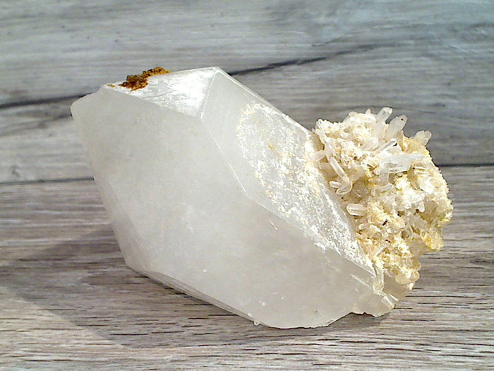 Natural Quartz Crystal With Cluster Inclusion