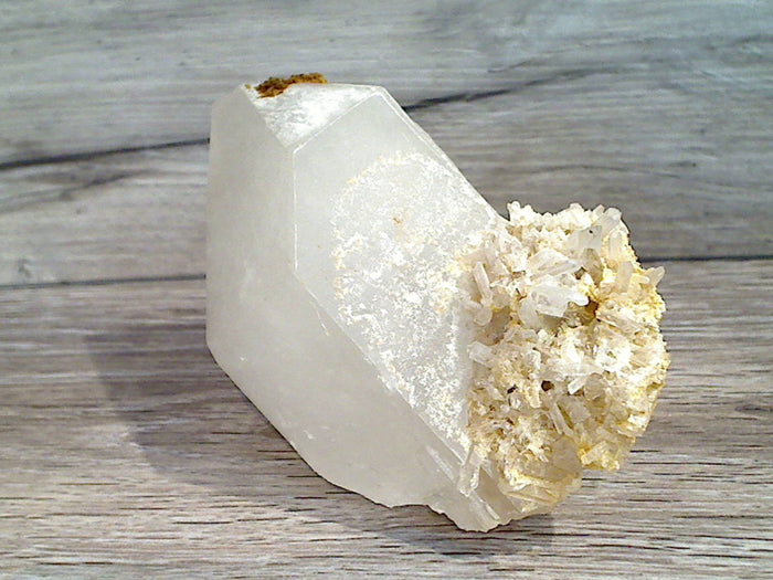 Natural Quartz Crystal With Cluster Inclusion