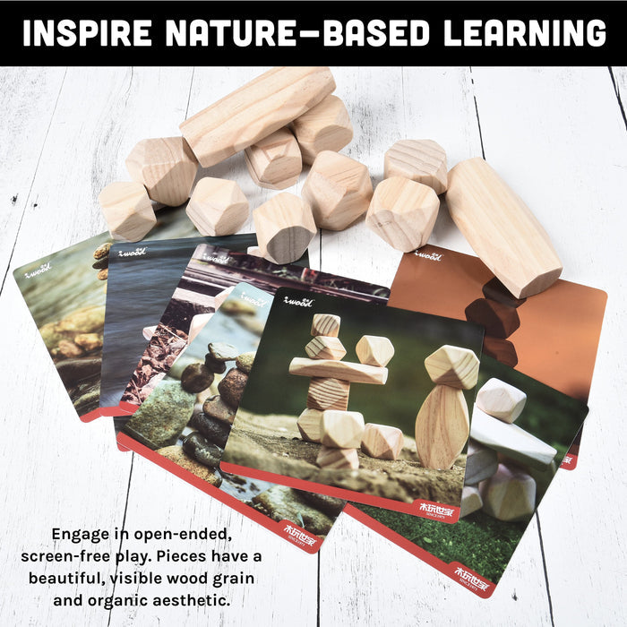 info graph using wooden blocks to inspire nature-based learning