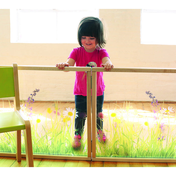 Kid with Nature View 24x24 Toddler Divider Panels