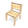 Wooden chair with a white background