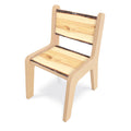 Wooden chair with a white background