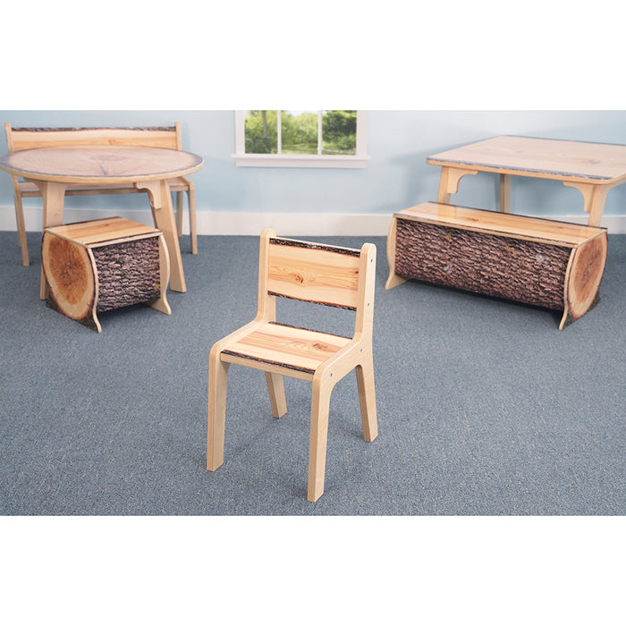 Nature View Live Edge Chair | 14" High Nature-Inspired Seating