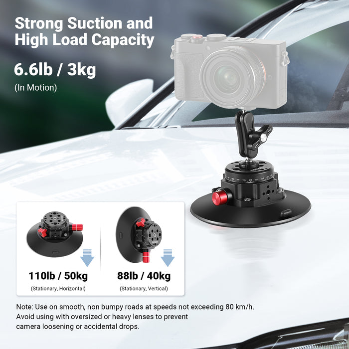 NEEWER CA013 6" Camera Suction Mount