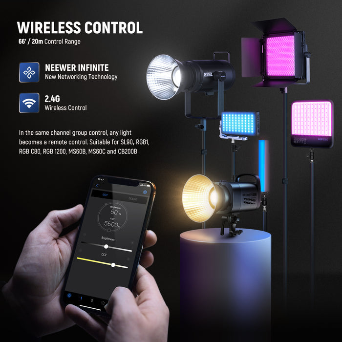 Methods for Controlling NEEWER CB60B Bi-Color LED Video Light