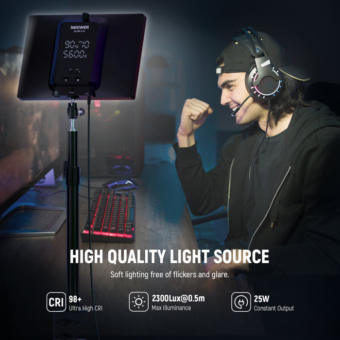 Specifications of the NEEWER GL25B Streaming Key Light