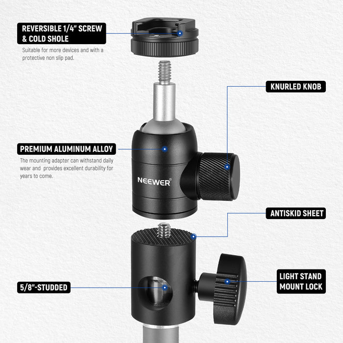 Product details of the NEEWER ST-GM06 NEEWER Light Stand Mount Adapter
