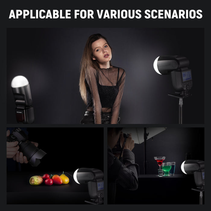 Wide Applications of the NEEWER M12 Magnetic Dome Diffuser for Z1 Speedlite Flash