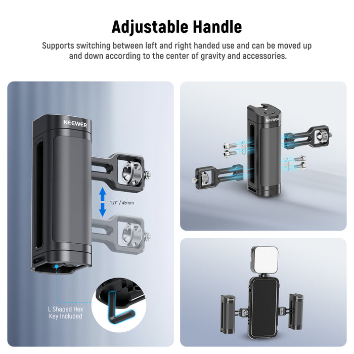NEEWER PA005E Side Handle Grip with Wireless Remote Control