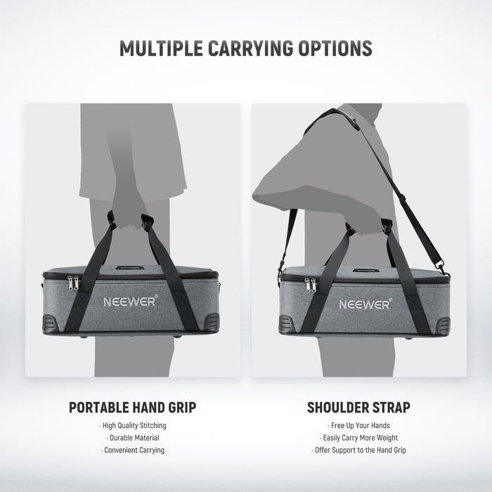 NEEWER PB5 Carrying Bag for Flash offers multiple carrying options.