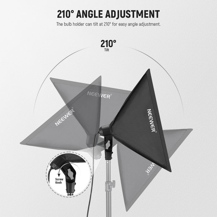 NEEWER SF4040/SF6060 Photography Softbox with E26 Socket & Diffuser