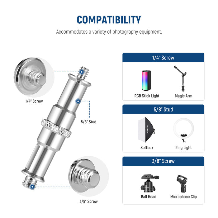Wide Compatibility of the NEEWER ST-WM1 3.34 Inch Wall Ceiling Mount
