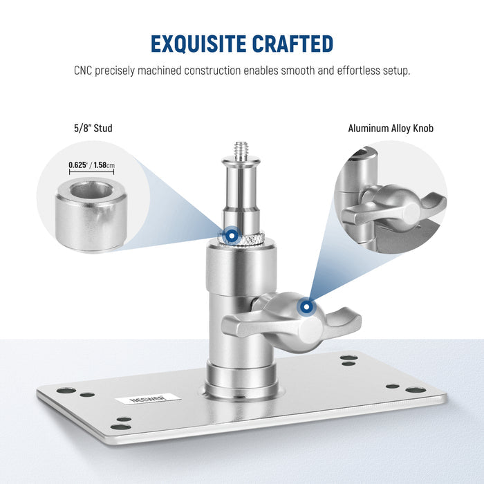 NEEWER ST-WM1 3.34 Inch Wall Ceiling Mount is crafted with high quality iron