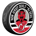 New Jersey Devils NJ Devil Mascot Textured Puck