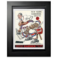 New York Rangers Program Cover - Madison Square Garden on Ice Cartoon