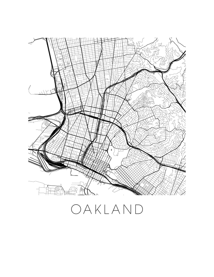 Oakland Map Print
