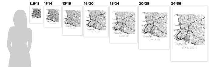 Oakland Map Print