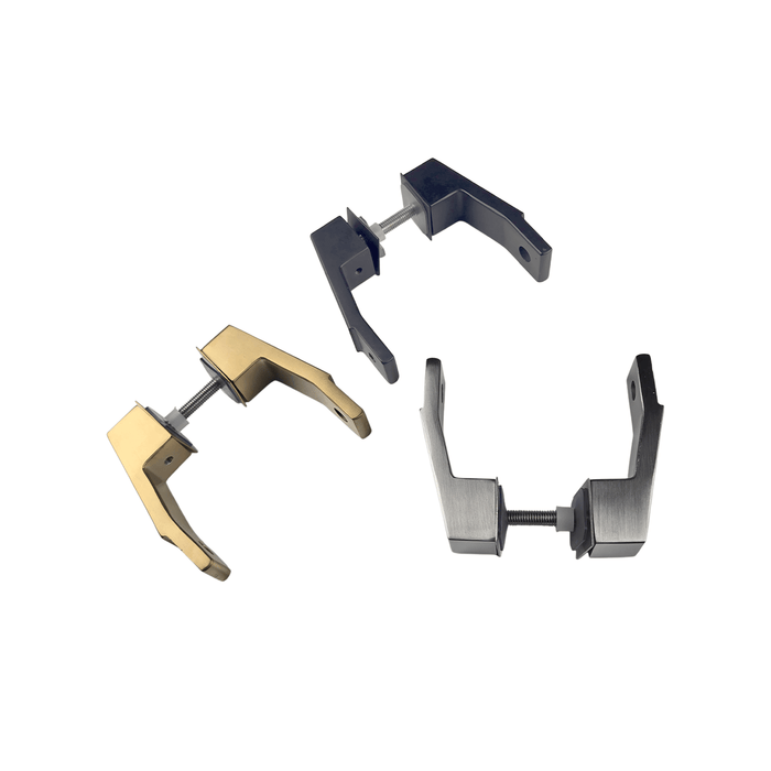 offset mount mid post for square ladder pulls stainless steel set 1
