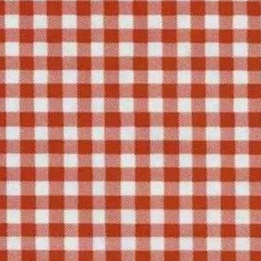 Oilcloth - Red Gingham Yardage