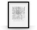Oklahoma City Map Print