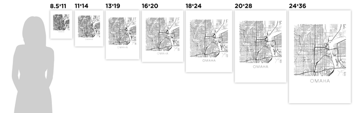 Omaha Map Print