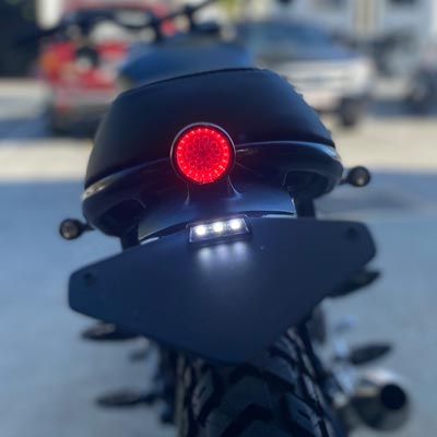 ORBIT MINI BLACK LED TAIL LIGHT - PURPOSE BUILT MOTO