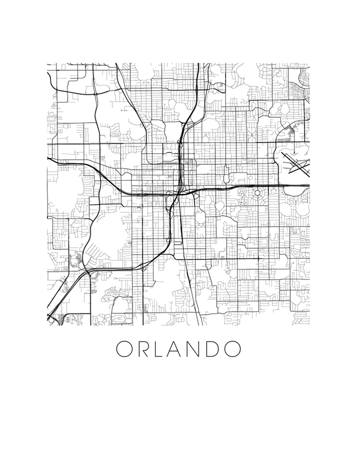 Orlando Map Print