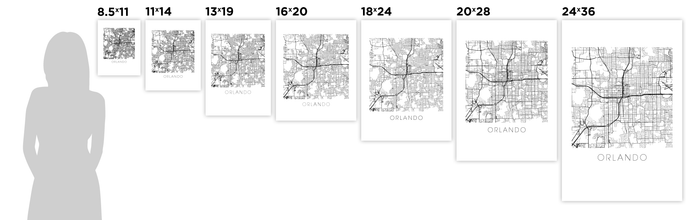 Orlando Map Print