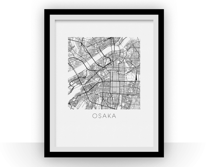 Osaka Map Print