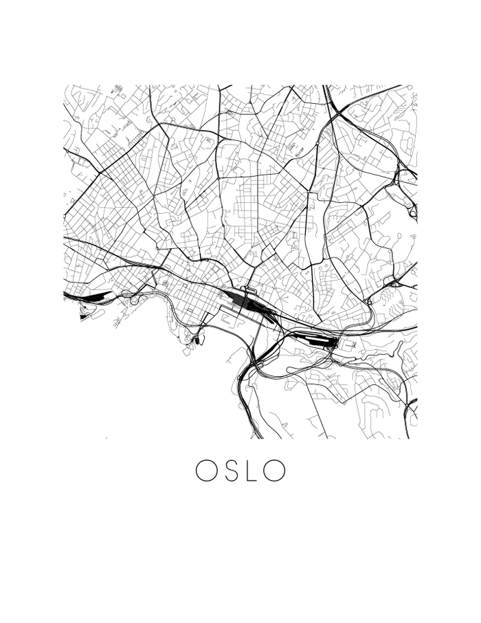Oslo Map Print