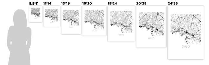 Oslo Map Print
