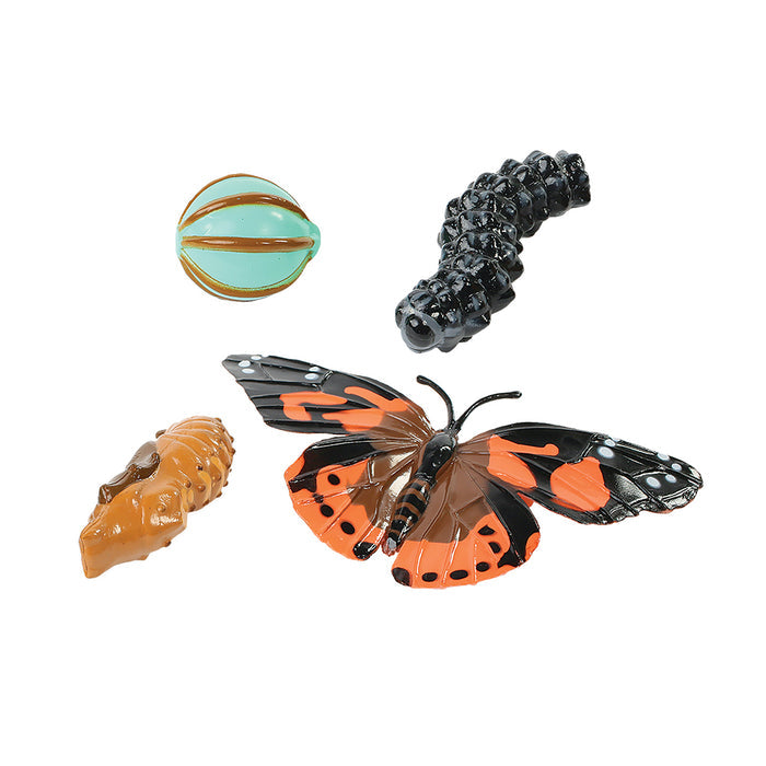 Painted Lady Butterfly Life Cycle Figurines | 4-Piece Educational Set