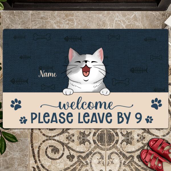 Pawzity Funny Welcome Mat, Gifts For Pet Lovers, Welcome Please Leave By 9 Front Door Mat