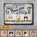 Pawzity Metal Pool Signs, Gifts For Pet Lovers, Poolside Good Friends Good Times Enjoy Relax Laugh