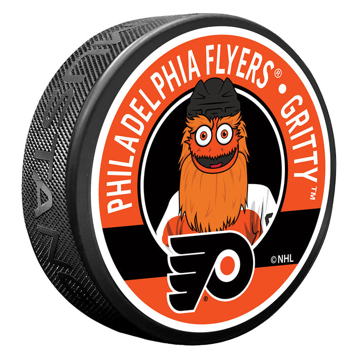 Philadelphia Flyers Gritty Mascot Textured Puck