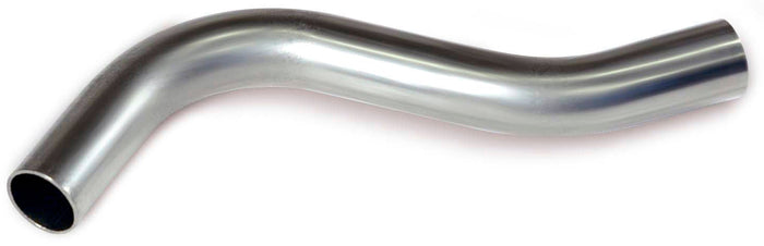 Metallic exhaust pipe on a white background