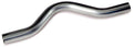 Chrome metal exhaust pipe on a white background