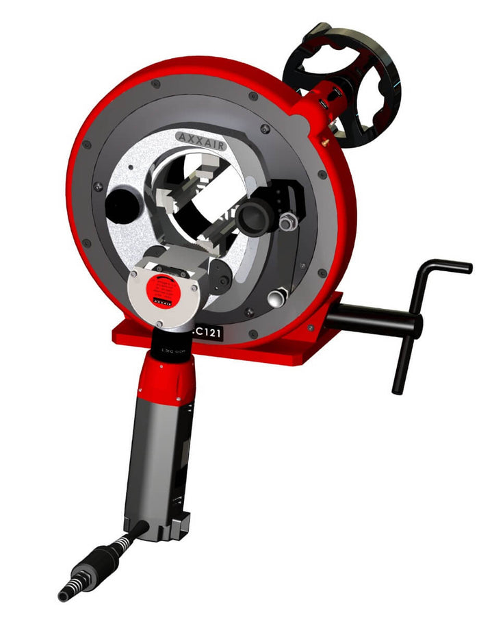 Europress Power Pipe Cutters 22-108mm, durable tool for precise pipe cutting, shown with handles and cutting wheel.