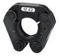 Black metal clamping tool with 'M 42' marking on a white background