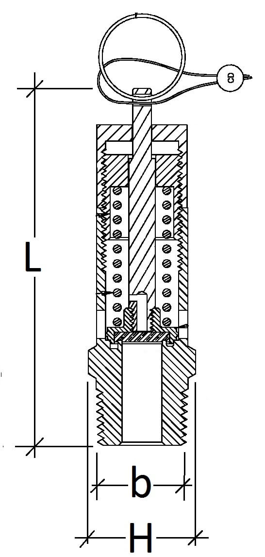Europress Aus pressure safety valve with 1/4 inch connection and 965 kPa pressure release for industrial safety applications.