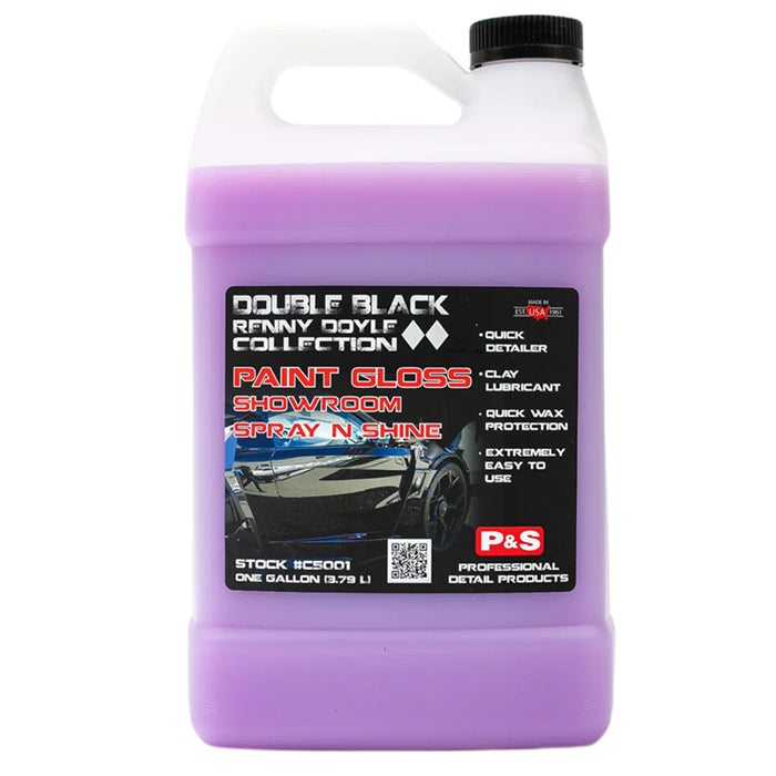 P&S Double Black Paint Gloss Showroom Spray N Shine 1gal - Auto Obsessed