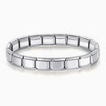 Pulsera Italiana Plateada Lisa