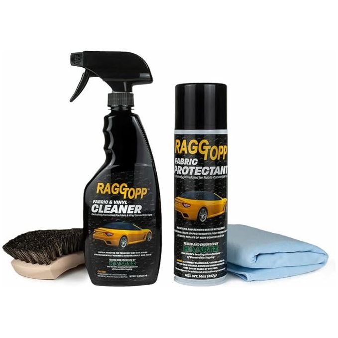 RAGGTOPP Fabric Convertible Kit with Brush & Glass Towel available at Auto Obsessed in Canada