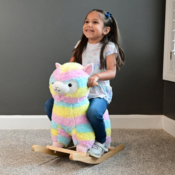 Rainbow Llama Rocker