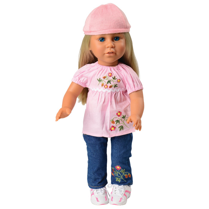 Realistic Doll Clothing Set for 16"–18" Dolls - Jeans, Hat & Shoes