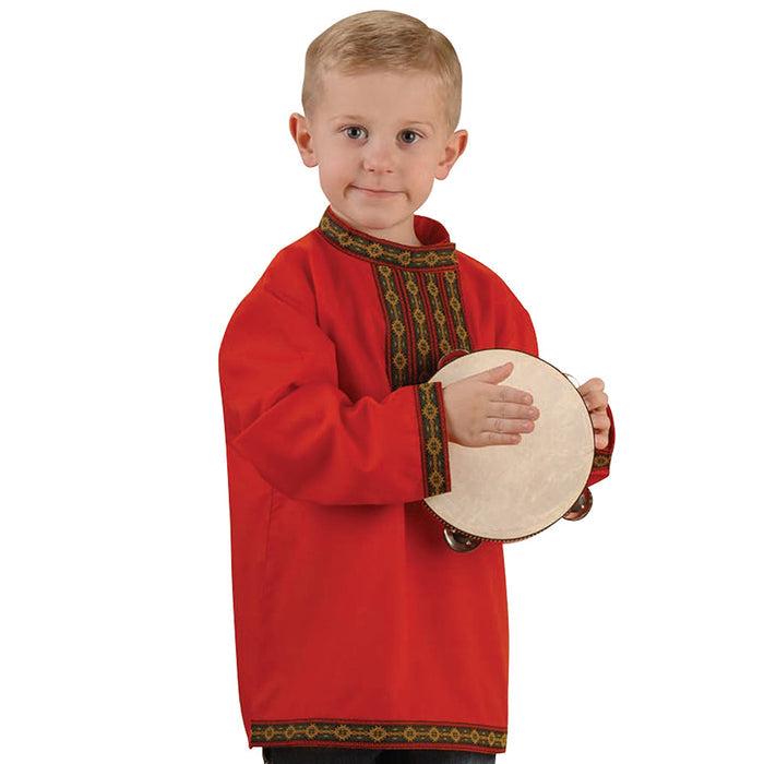 Red Embroidered Folk Shirt | Eastern Europe
