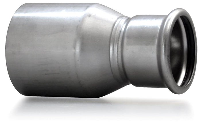 Metal exhaust pipe on a white background