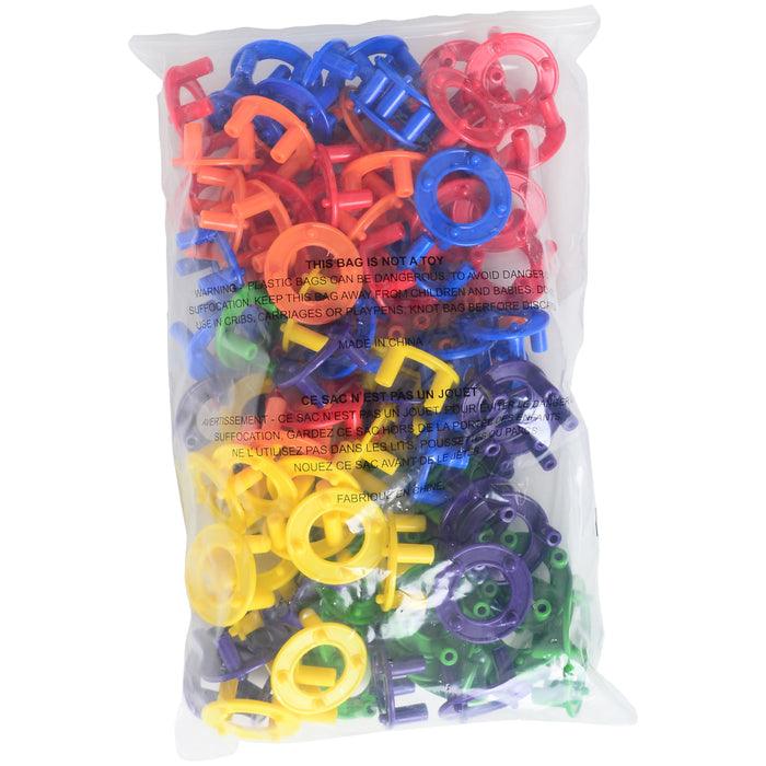 Ring Builders 96-Piece Set | Colorful STEM Construction Toy Packaging