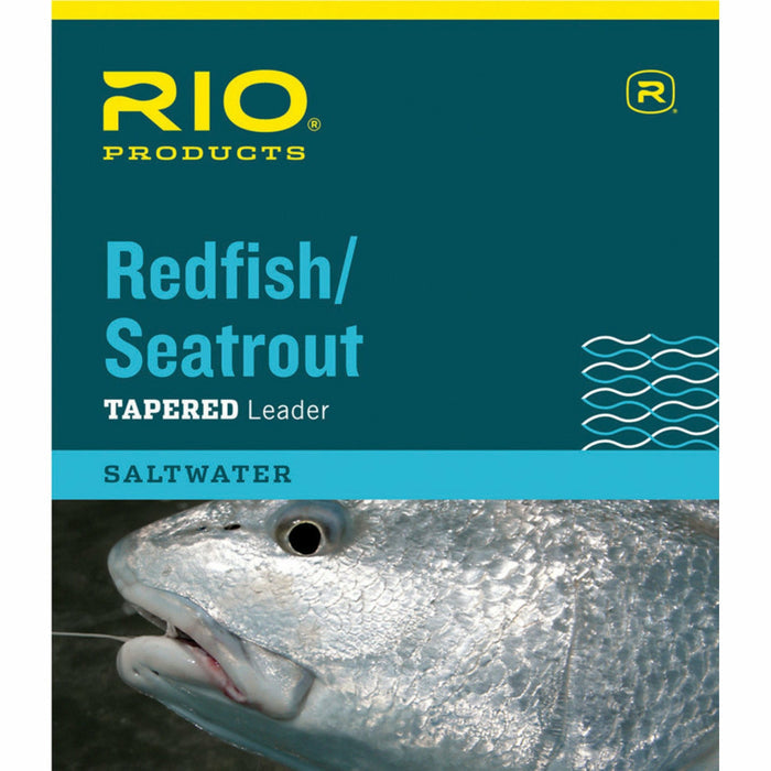 Rio Redfish & Sea Trout Tapered Leader packaging showing saltwater fly fishing line